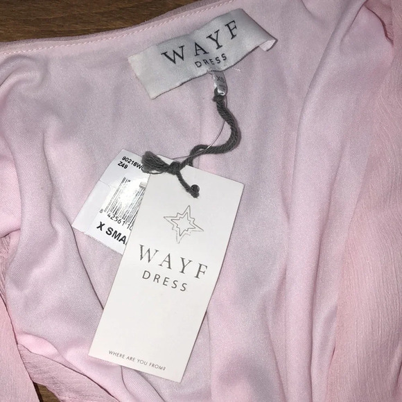 WAYF size xsmall baby pink maxi dress; new with tags - Picture 5 of 8